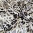 Premium-Viskose-Satin - Leoprint - hellgrau/anthrazit/schwarz *Made in Italy*