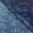 Regenjackenstoff Poncho - Camouflage - blau