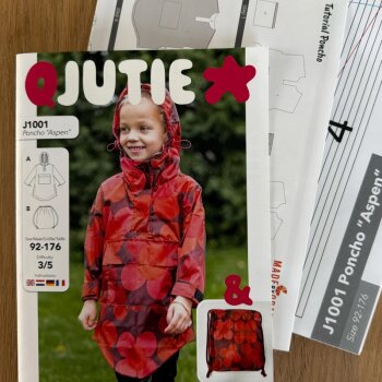 Papierschnittmuster Qjutie - Poncho &quot;Aspen&quot; Kids - Gr. 92-176