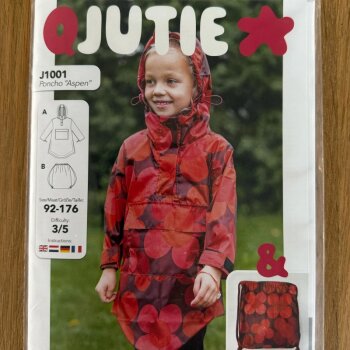 Papierschnittmuster Qjutie - Poncho &quot;Aspen&quot; Kids - Gr. 92-176