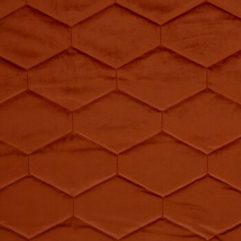 Rest = 0,90 m* Samt-Steppstoff - Osaka - Quilted Hexagon...