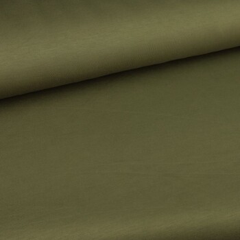 Rest = 1,40 m* Romanit-Jersey mit Modal - uni - khaki