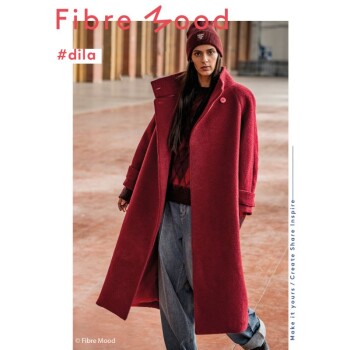 Fibre Mood - Mantelvelours/Fleece- Dieprood