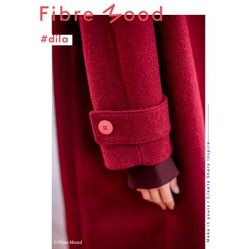 Fibre Mood - Mantelvelours/Fleece- Dieprood