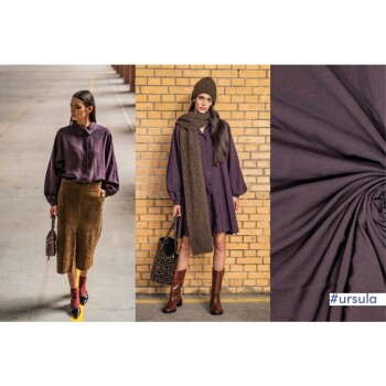 Fibre Mood - Viskose-Twill - Tencel Finished - aubergine