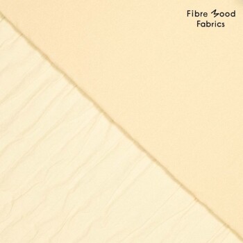 Fibre Mood - Gesteppter Jackenstoff in 3 D Streifen-Optik - Beige