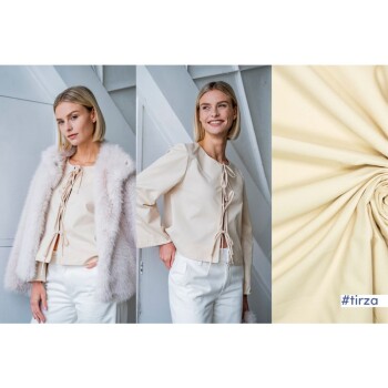 Fibre Mood - Baumwoll-Twill mit Peach + Polish - Beige