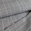 Rest = 1,80 m*  Hosen-/Rockstoff Bengaline - Checks/Stripes - wei&szlig;/schwarz