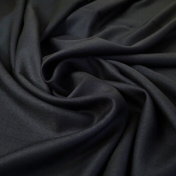 Premium Hosen-/Rockstoff Soft Satin - reine Schurwolle - uni - navy *Made in Italy*