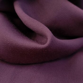 Premium Hosen-/Rockstoff Soft Satin - reine Schurwolle - uni - frozen berry *Made in Italy*