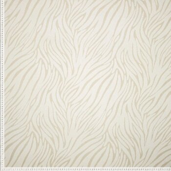 Baumwoll-Jacquard-Jersey - goldene Akzente - creme