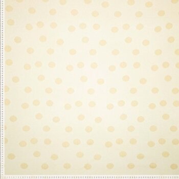 Baumwoll-Jacquard-Jersey - goldene Akzentpunkte - creme