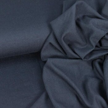 Rest = 1,10 m*  Viskose-Elastic-Jersey - Navy