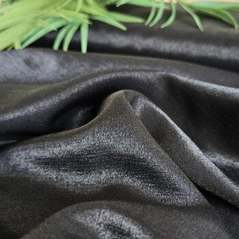 Rest = 1,20 m* Toptex Satin-Webware mit Glanz-Au&szlig;enseite - schwarz