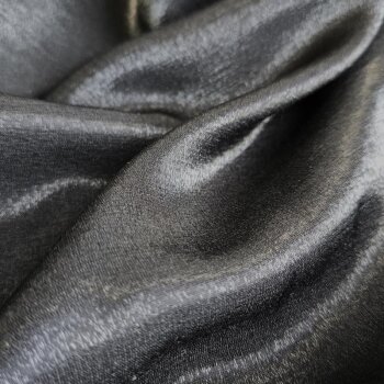 Rest = 1,20 m* Toptex Satin-Webware mit Glanz-Au&szlig;enseite - schwarz