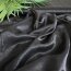 Rest = 1,20 m* Toptex Satin-Webware mit Glanz-Au&szlig;enseite - schwarz