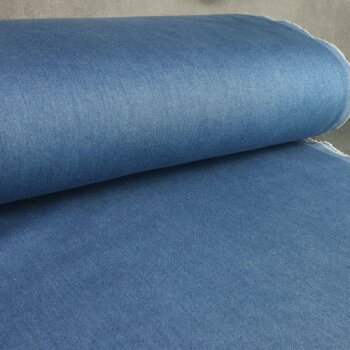 Rest = 0,60 m*  Knitted Jeans - mit leichtem Stretch Anteil - blau