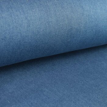 Rest = 0,60 m*  Knitted Jeans - mit leichtem Stretch Anteil - blau