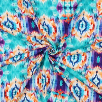 Viskose-Webware - Radiance Digital - Ikat -...