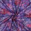 Baumwoll-Voile - Flowers - pink/lila/violett/schwarz