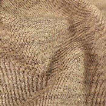 Rest = 1,30 m*  Merino- Feinstrick - beige meliert