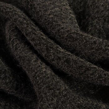 Rest = 1,30 m* Strickstoff Fancy Fur schwarz