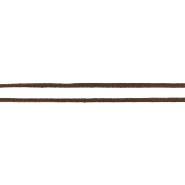 Baumwoll-Kordel - geflochten - 4 mm - choco