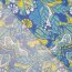 Viskose-Webware - Chally - abstraktes Paisley - blau