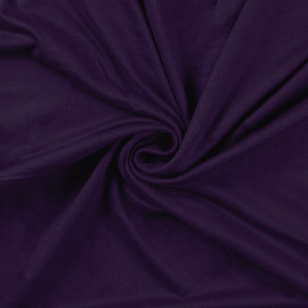 Rest = 1,30 m*  Viskosejersey Tricot de Luxe - dark purple