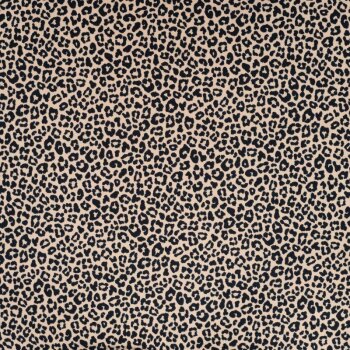 Sommersweat - Animal Print - sand/schwarz