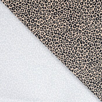 Sommersweat - Animal Print - sand/schwarz