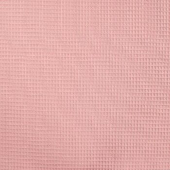 Baumwoll Waffel-Piqué - uni - altrosa (blush pink)