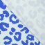 Viskose-Satin-Webware - Sarah Leopard - royalblau/hellblau