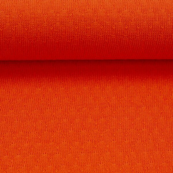 Baumwoll-Strickstoff - Leese - orange