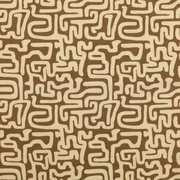 Viskose Webware - Labyrinth - hellbraun/beige