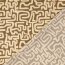 Viskose Webware - Labyrinth - hellbraun/beige