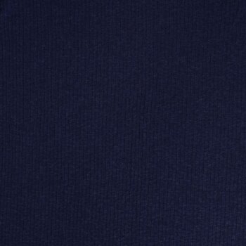 Baumwoll/Leinen Rippenstrick - Entrup - uni - navy (596FS25)