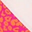 Rest = 0,60 m* Viskose-Satin-Webware - Sarah Leopard - orange/pink