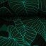 Viskose-Webware - Tropical Forest by Thorsten Berger - Smaragd/Schwarz