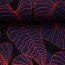 Viskose-Webware - Tropical Forest by Thorsten Berger - Orange/Blau/Schwarz