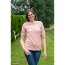 Viskose-Webware - Ampfing- Stones dusty-rose auf rosa