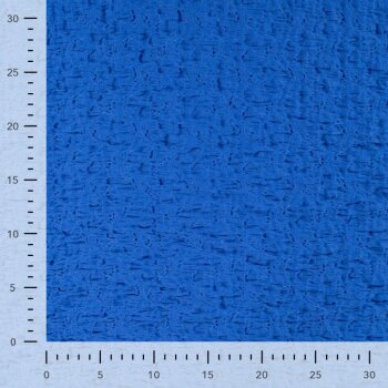 Rest = 1,60 m*  Baumwolljersey - Cloque - uni - royalblau