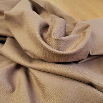 Rest = 2,20 m*  Premium Hosen-/Rockstoff - uni - Nougat *Made in Italy*