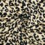 Rest = 1,30 m*  Viskose-Satin-Webware - Sarah Leopard - schwarz/beige