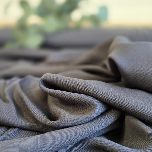 Rest = 2,20 m*  Viskose-Twill uni - anthrazit