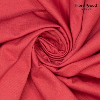 Rest = 2,40 m*  Fibre Mood - Baumwoll-Twill - Emerised - Mineral Red